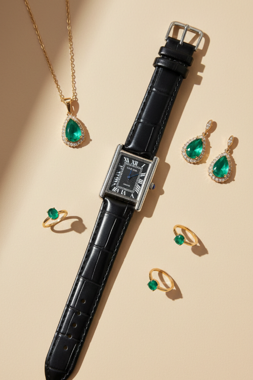 Cartier Classic Golden & Silver Case Watch