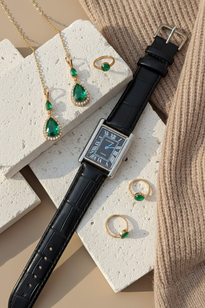 Cartier Classic Golden & Silver Case Watch