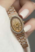 Camelot Crystal Watch | Oval Dial Bracelet Style