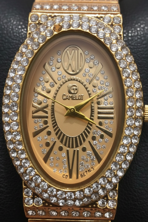Camelot Crystal Watch | Oval Dial Bracelet Style