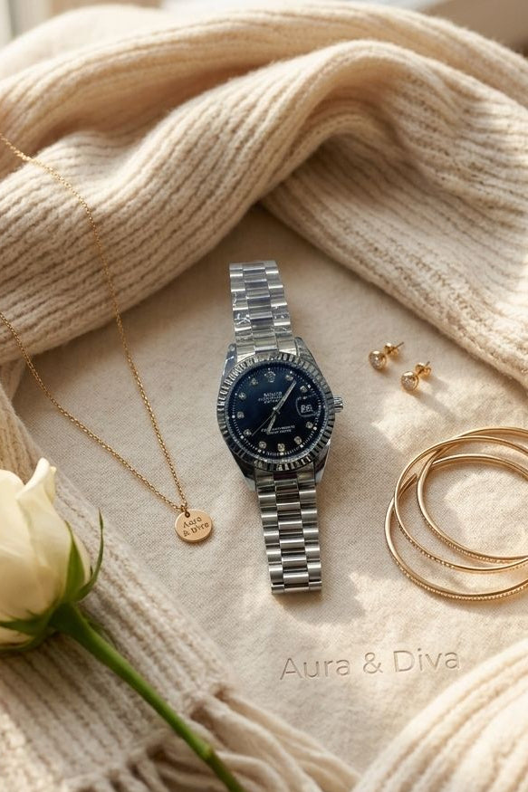 Rolex Women’s Watch | Elegant Stainless Steel.