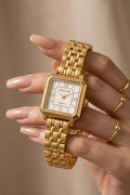Luxury Gold Rectangular Women’s Watch