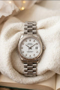 Rolex Women’s Watch | Elegant Stainless Steel.